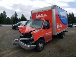 Salvage trucks for sale at Arlington, WA auction: 2018 Chevrolet Express G3500