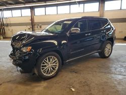 Salvage cars for sale at Wheeling, IL auction: 2018 Jeep Grand Cherokee Summit