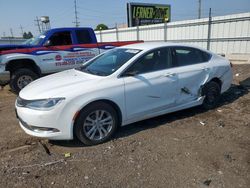 Salvage cars for sale at Dyer, IN auction: 2015 Chrysler 200 Limited