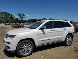Salvage cars for sale at Des Moines, IA auction: 2018 Jeep Grand Cherokee Summit