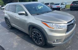 Salvage cars for sale from Copart Kansas City, KS: 2015 Toyota Highlander Hybrid Limited