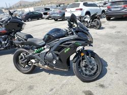 Salvage motorcycles for sale at Colton, CA auction: 2015 Kawasaki EX650 F