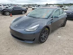 Salvage cars for sale at Houston, TX auction: 2018 Tesla Model 3