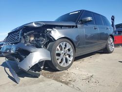 Salvage cars for sale at Grand Prairie, TX auction: 2019 Land Rover Range Rover HSE