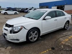 Salvage cars for sale at Woodhaven, MI auction: 2012 Chevrolet Malibu 1LT