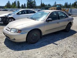 Salvage cars for sale from Copart Graham, WA: 2003 Chevrolet Cavalier