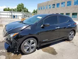 Salvage cars for sale at Littleton, CO auction: 2018 Nissan Leaf S