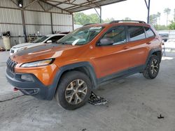 Jeep salvage cars for sale: 2016 Jeep Cherokee Trailhawk