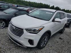 Salvage cars for sale at Memphis, TN auction: 2017 Hyundai Santa FE SE