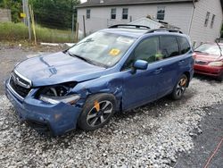 Salvage cars for sale at York Haven, PA auction: 2018 Subaru Forester 2.5I Premium