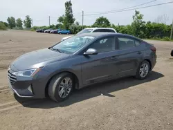 Salvage cars for sale at Montreal Est, QC auction: 2020 Hyundai Elantra SEL