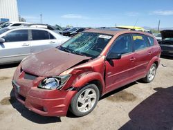 Salvage cars for sale from Copart Tucson, AZ: 2004 Pontiac Vibe