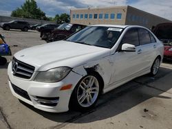 Mercedes-Benz salvage cars for sale: 2013 Mercedes-Benz C 300 4matic