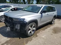 Salvage cars for sale at Bridgeton, MO auction: 2021 Jeep Grand Cherokee L Limited