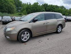 Salvage cars for sale at Chalfont, PA auction: 2011 Honda Odyssey Touring