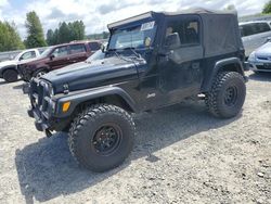 Salvage cars for sale from Copart Arlington, WA: 2001 Jeep Wrangler / TJ SE