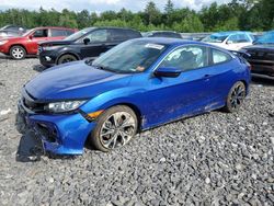 Salvage cars for sale from Copart Windham, ME: 2018 Honda Civic SI