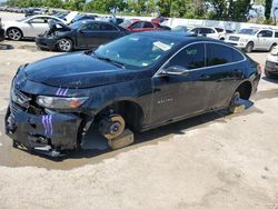 Salvage cars for sale at Bridgeton, MO auction: 2017 Chevrolet Malibu LT