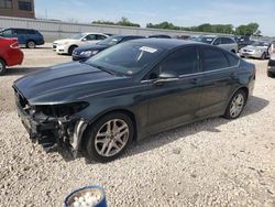 Salvage cars for sale at Kansas City, KS auction: 2015 Ford Fusion SE