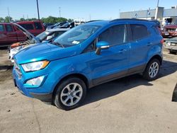 Salvage cars for sale at Woodhaven, MI auction: 2018 Ford Ecosport SE