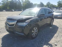 Salvage cars for sale at Madisonville, TN auction: 2014 Acura MDX Advance