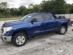 Salvage cars for sale at Fort Pierce, FL auction: 2014 Toyota Tundra Double Cab SR/SR5