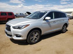 Salvage cars for sale at Brighton, CO auction: 2020 Infiniti QX60 Luxe