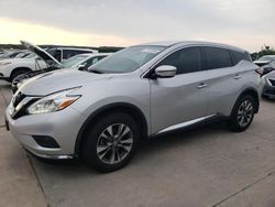 Salvage cars for sale at Grand Prairie, TX auction: 2017 Nissan Murano S