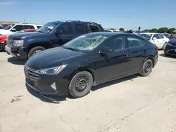 Salvage cars for sale at Grand Prairie, TX auction: 2020 Hyundai Elantra SEL