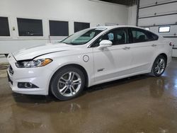 Salvage cars for sale at Blaine, MN auction: 2016 Ford Fusion Titanium Phev