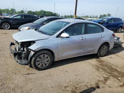 Salvage cars for sale at Woodhaven, MI auction: 2020 KIA Rio LX