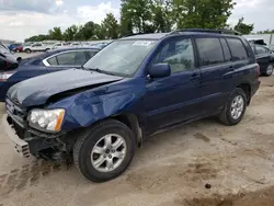 Salvage cars for sale from Copart Sikeston, MO: 2002 Toyota Highlander