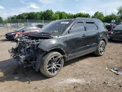 Ford Explorer Sport salvage cars for sale: 2017 Ford Explorer Sport