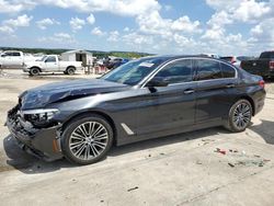 Salvage cars for sale at Grand Prairie, TX auction: 2018 BMW 530 I