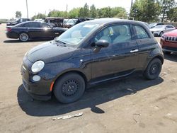 Fiat salvage cars for sale: 2016 Fiat 500 POP