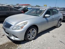 Salvage cars for sale at Cahokia Heights, IL auction: 2012 Infiniti G25