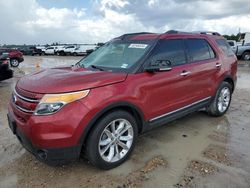 Salvage cars for sale at Houston, TX auction: 2015 Ford Explorer Limited