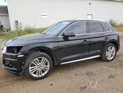 Salvage cars for sale at Portland, MI auction: 2018 Audi Q5 Premium Plus