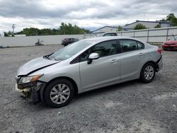 Salvage cars for sale at Albany, NY auction: 2012 Honda Civic LX