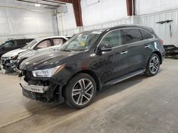 Acura Vehiculos salvage en venta: 2017 Acura MDX Advance