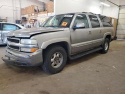 Salvage cars for sale at Ham Lake, MN auction: 2001 Chevrolet Suburban K1500