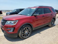 Salvage cars for sale at Amarillo, TX auction: 2017 Ford Explorer Sport