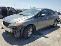 Honda Civic salvage cars for sale: 2012 Honda Civic LX