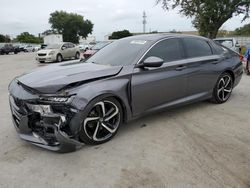 Honda Accord Sport salvage cars for sale: 2019 Honda Accord Sport