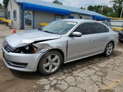 Salvage cars for sale at Wichita, KS auction: 2014 Volkswagen Passat S