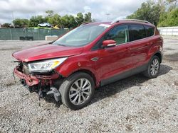 Ford Escape salvage cars for sale: 2017 Ford Escape Titanium