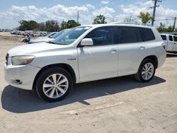 Toyota Highlander Hybrid Limited salvage cars for sale: 2010 Toyota Highlander Hybrid Limited