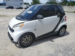 Smart salvage cars for sale: 2013 Smart Fortwo Pure