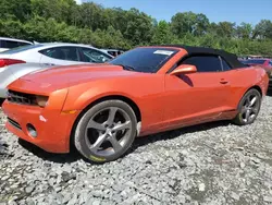 Salvage cars for sale at Waldorf, MD auction: 2011 Chevrolet Camaro LT