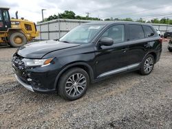 Salvage cars for sale at Hillsborough, NJ auction: 2017 Mitsubishi Outlander ES